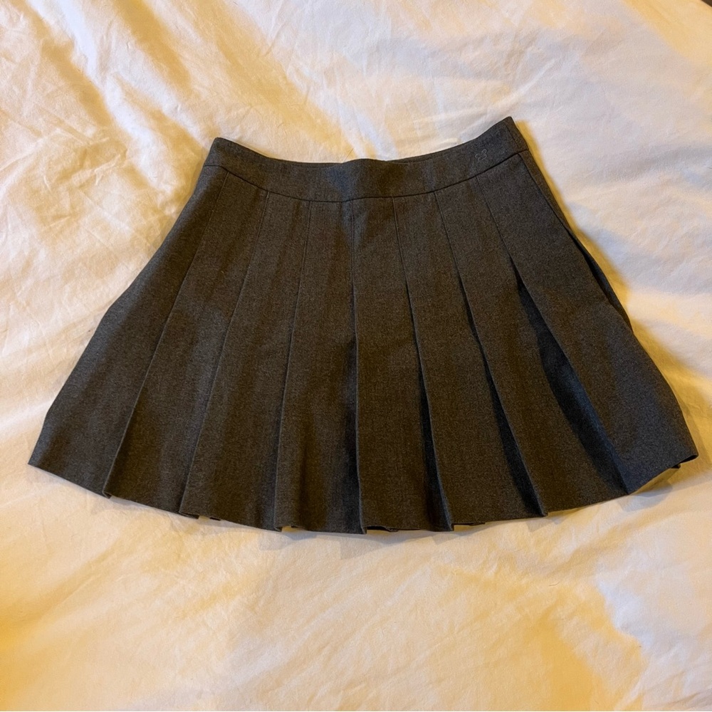 Sunday Best Olive Micro Pleated Skirt - Picture 6 of 6